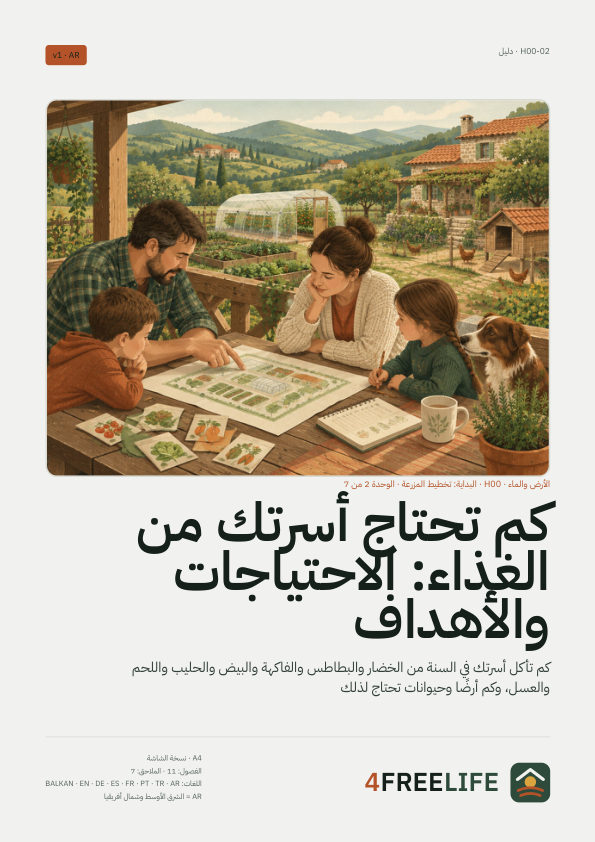 كم تحتاج أسرتك من الغذاء: الاحتياجات والأهداف