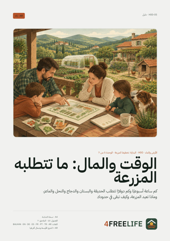 الوقت والمال: ما تتطلبه المزرعة