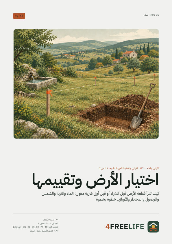 اختيار الأرض وتقييمها