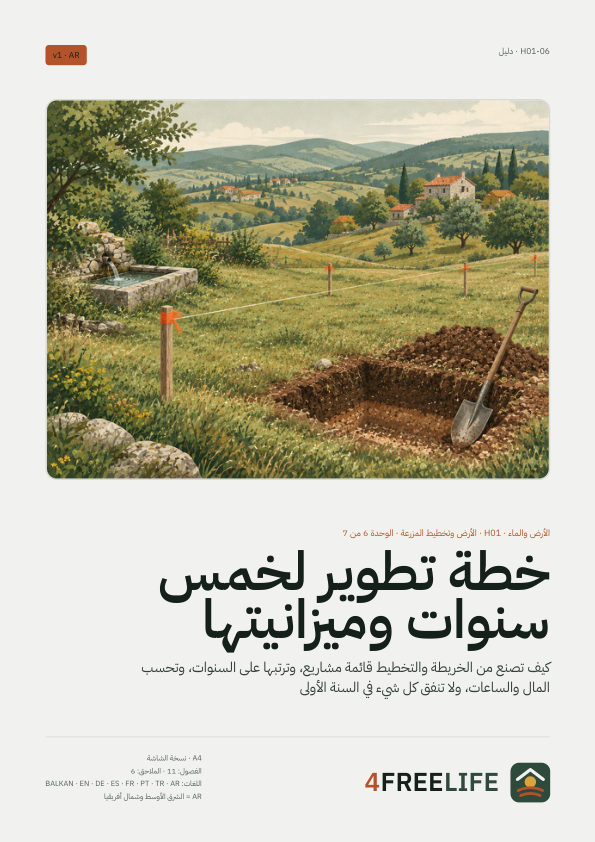 خطة تطوير لخمس سنوات وميزانيتها
