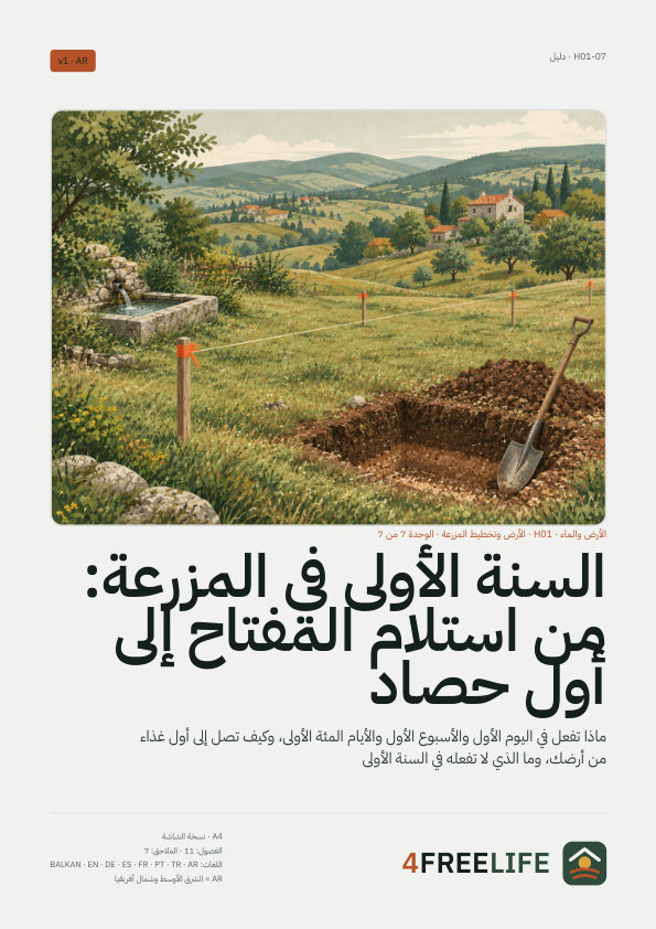 السنة الأولى في المزرعة: من استلام المفتاح إلى أول حصاد