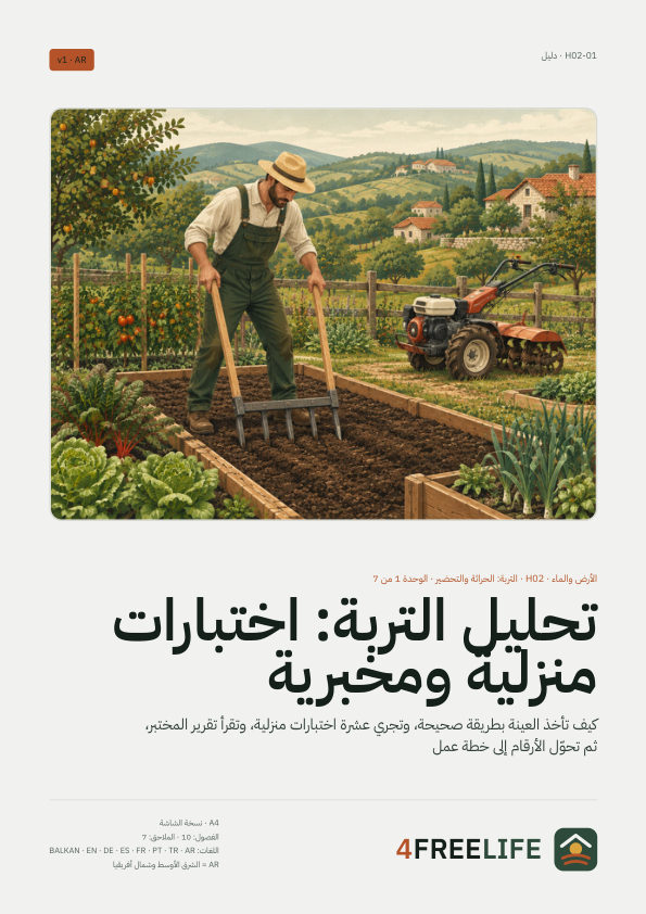 تحليل التربة: اختبارات منزلية ومخبرية
