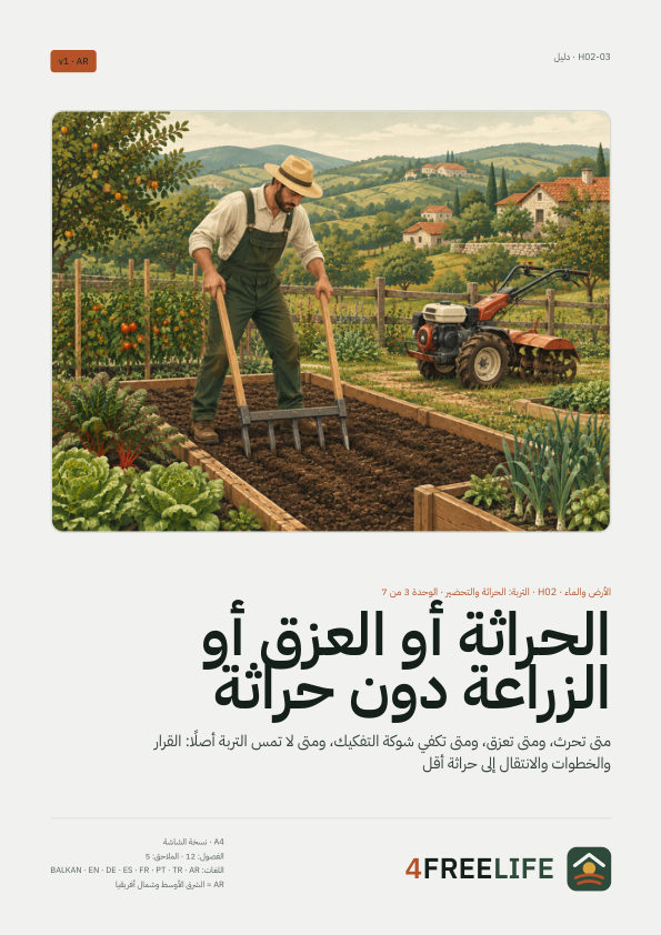 الحراثة أو العزق أو الزراعة دون حراثة