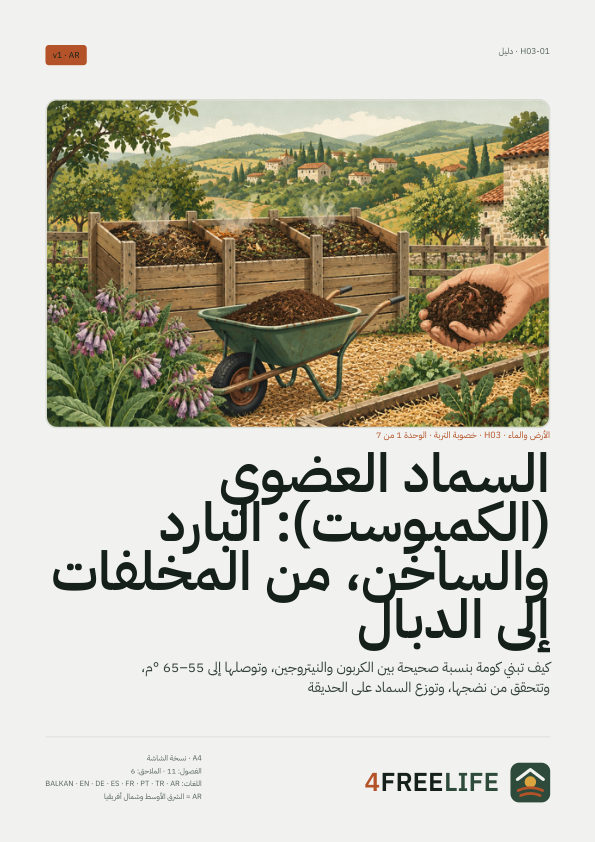السماد العضوي (الكمبوست): البارد والساخن، من المخلفات إلى الدبال