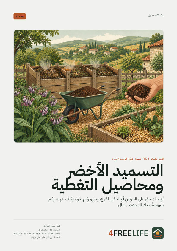 التسميد الأخضر ومحاصيل التغطية