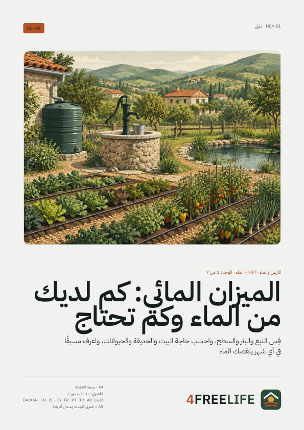 الميزان المائي: كم لديك من الماء وكم تحتاج