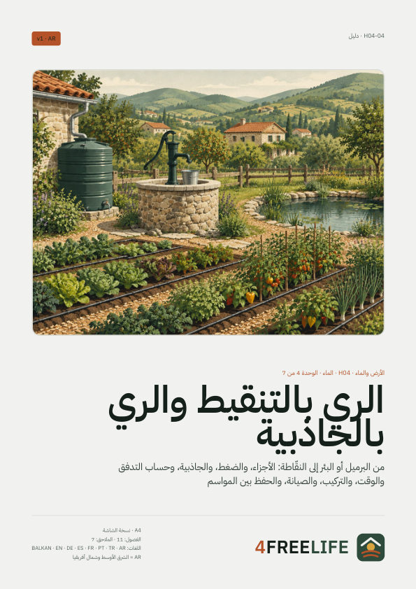 الري بالتنقيط والري بالجاذبية
