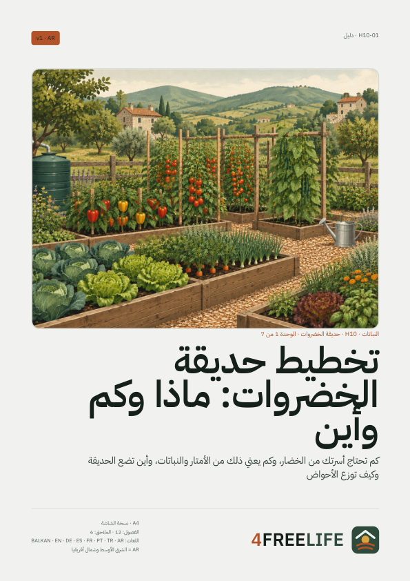 تخطيط حديقة الخضروات: ماذا وكم وأين
