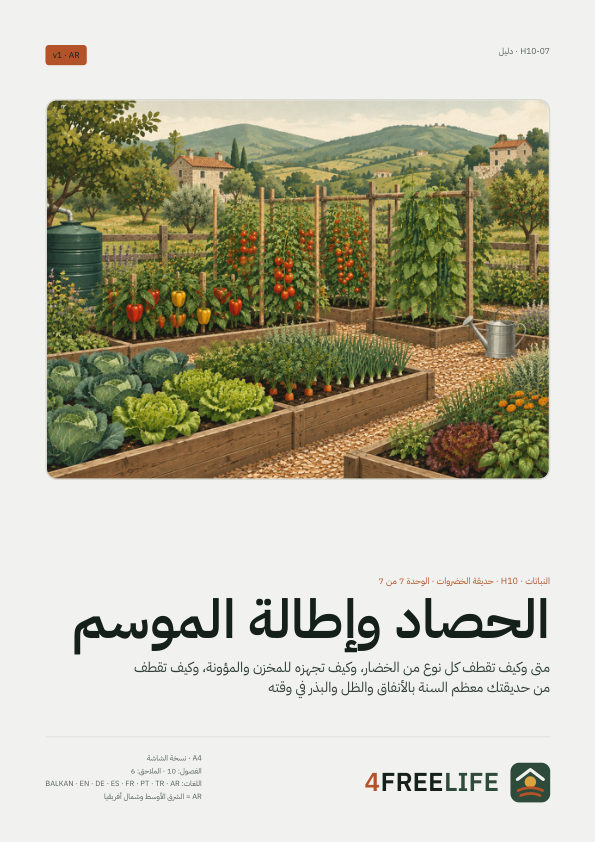 الحصاد وإطالة الموسم