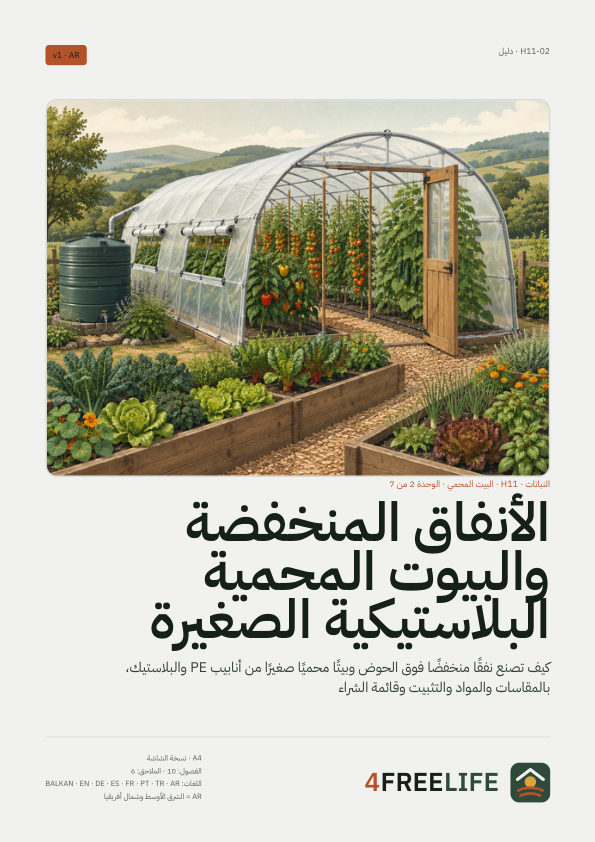 الأنفاق المنخفضة والبيوت المحمية البلاستيكية الصغيرة