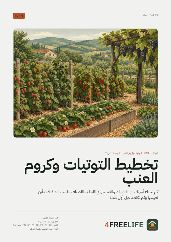 تخطيط التوتيات وكروم العنب
