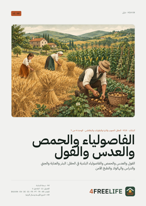 الفاصولياء والحمص والعدس والفول