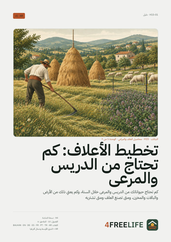 تخطيط الأعلاف: كم تحتاج من الدريس والمرعى