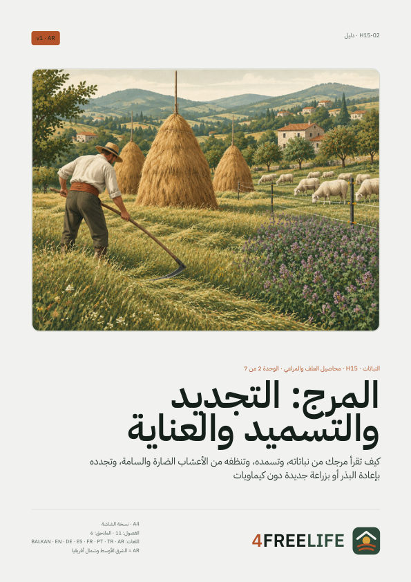 المرج: التجديد والتسميد والعناية