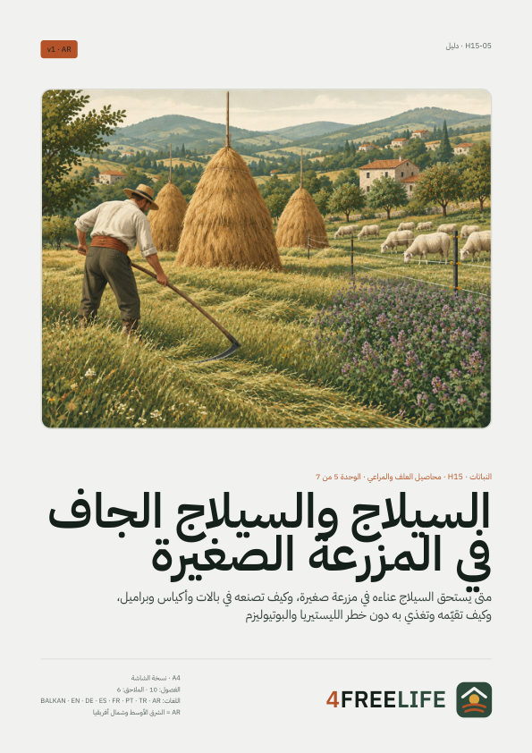 السيلاج والسيلاج الجاف في المزرعة الصغيرة