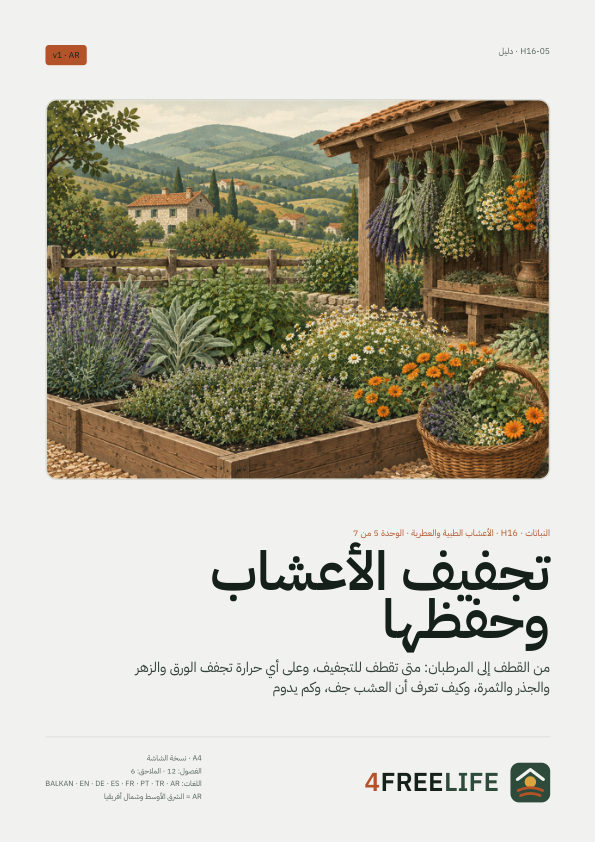 تجفيف الأعشاب وحفظها