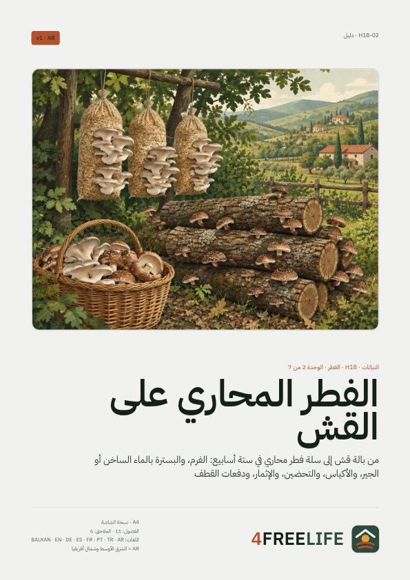 الفطر المحاري على القش