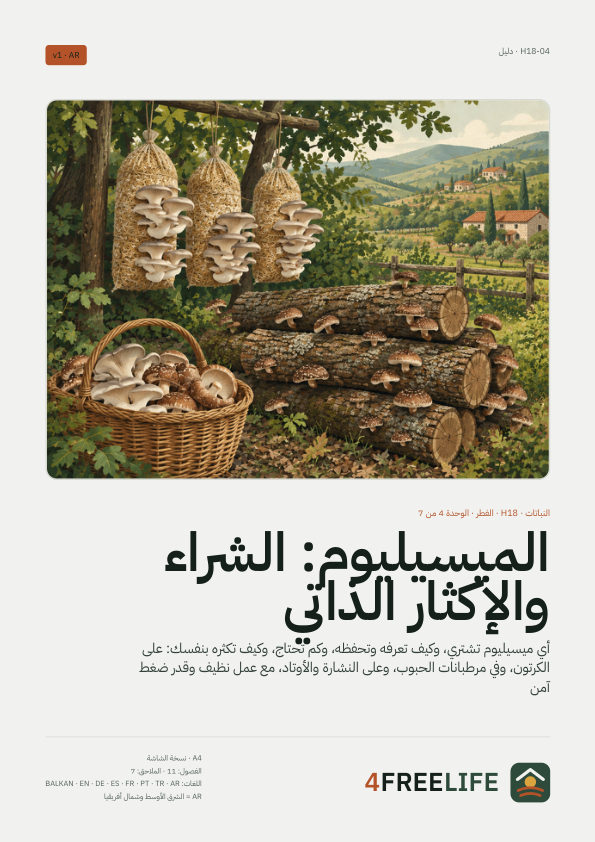 الميسيليوم: الشراء والإكثار الذاتي