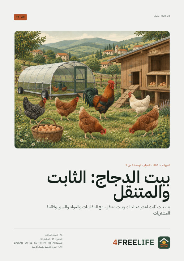 بيت الدجاج: الثابت والمتنقل