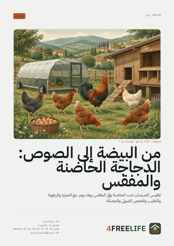 من البيضة إلى الصوص: الدجاجة الحاضنة والمفقس