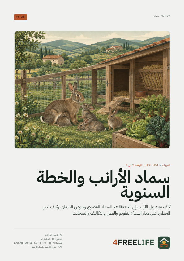 سماد الأرانب والخطة السنوية