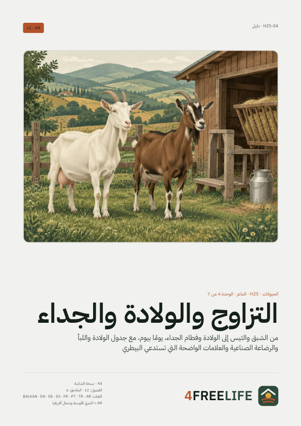 التزاوج والولادة والجداء
