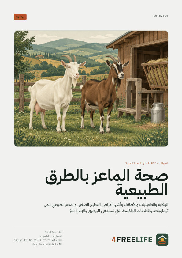 صحة الماعز بالطرق الطبيعية