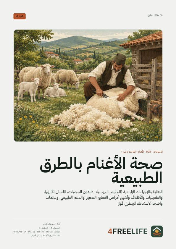صحة الأغنام بالطرق الطبيعية