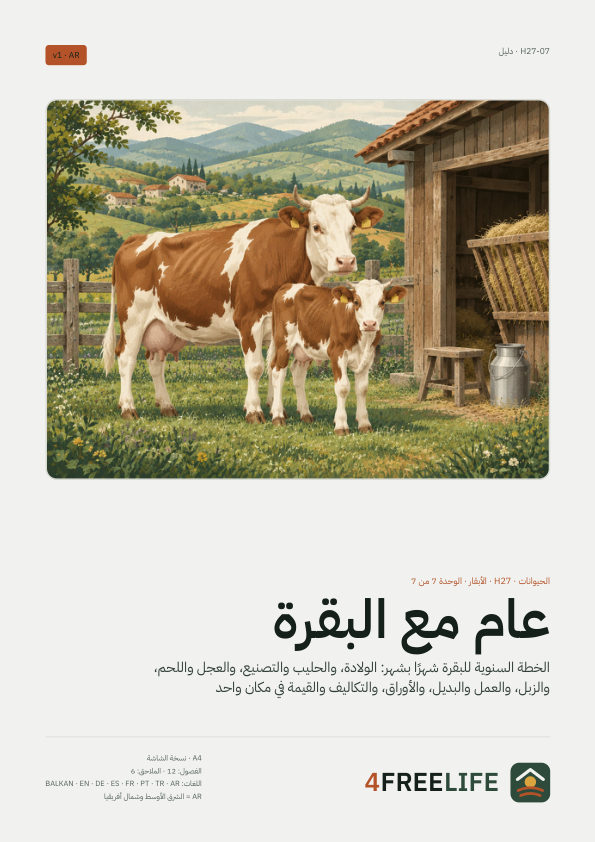 عام مع البقرة