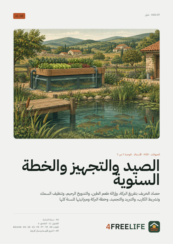 الصيد والتجهيز والخطة السنوية