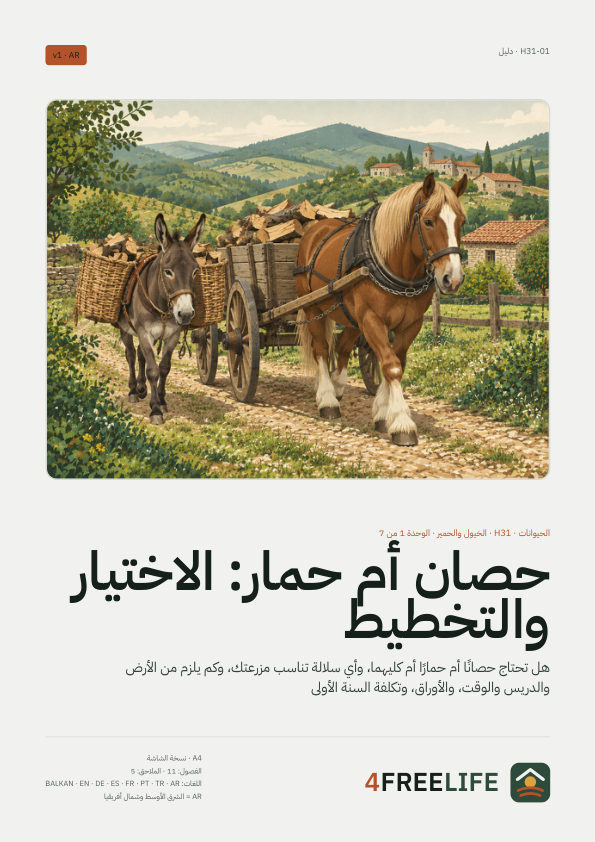 حصان أم حمار: الاختيار والتخطيط