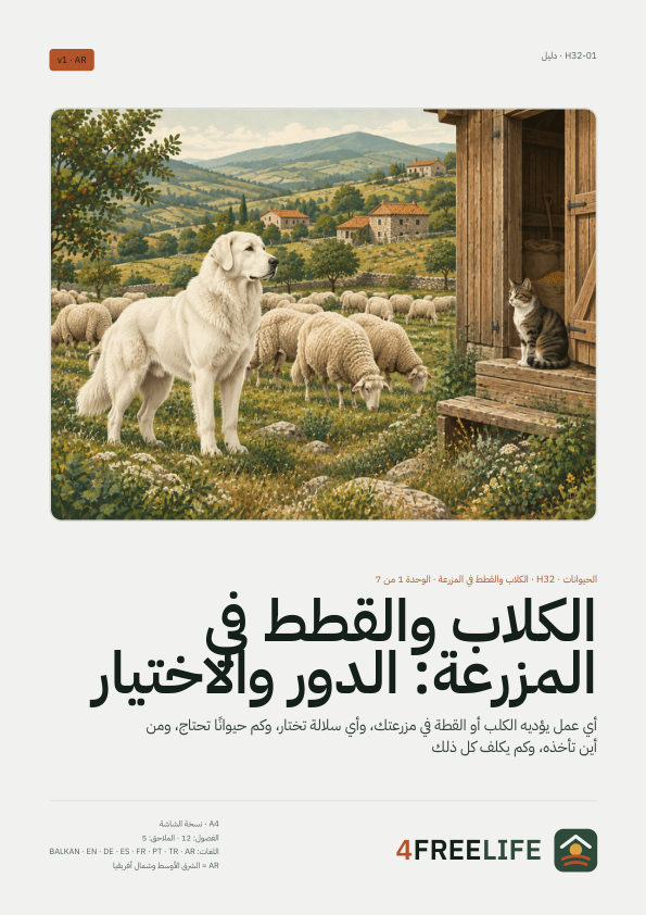الكلاب والقطط في المزرعة: الدور والاختيار