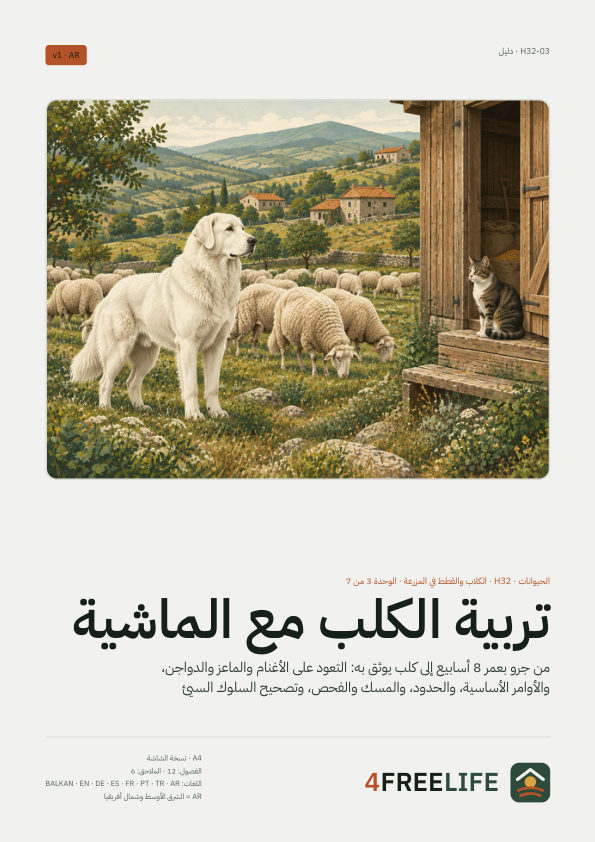 تربية الكلب مع الماشية
