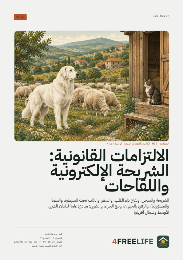 الالتزامات القانونية: الشريحة الإلكترونية واللقاحات