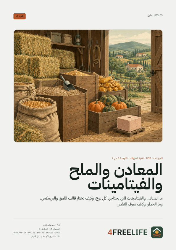 المعادن والملح والفيتامينات