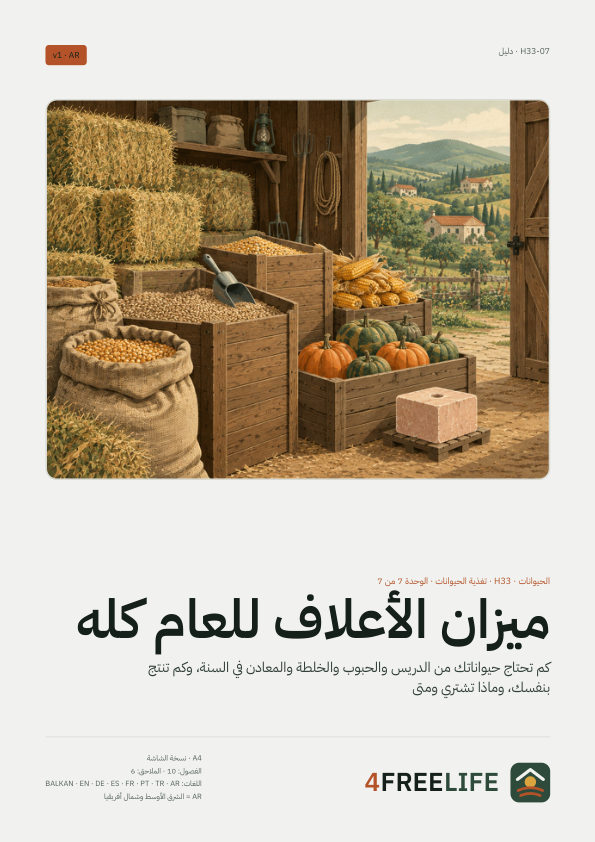 ميزان الأعلاف للعام كله