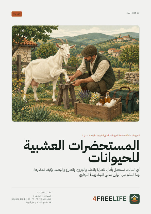 المستحضرات العشبية للحيوانات