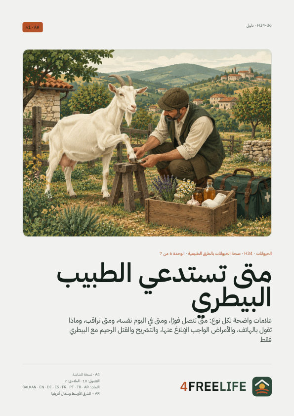 متى تستدعي الطبيب البيطري