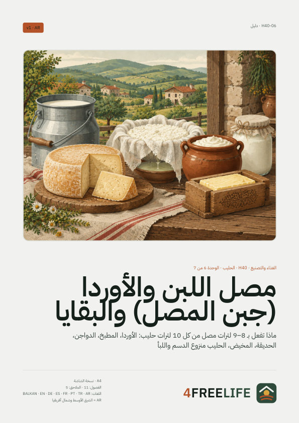 مصل اللبن والأوردا (جبن المصل) والبقايا