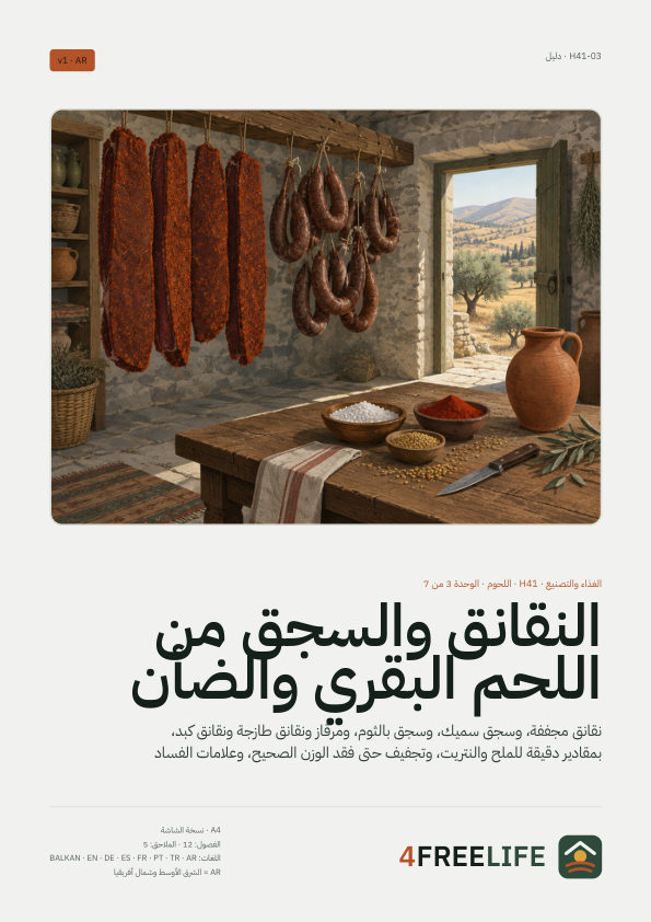 النقانق والسجق من اللحم البقري والضأن