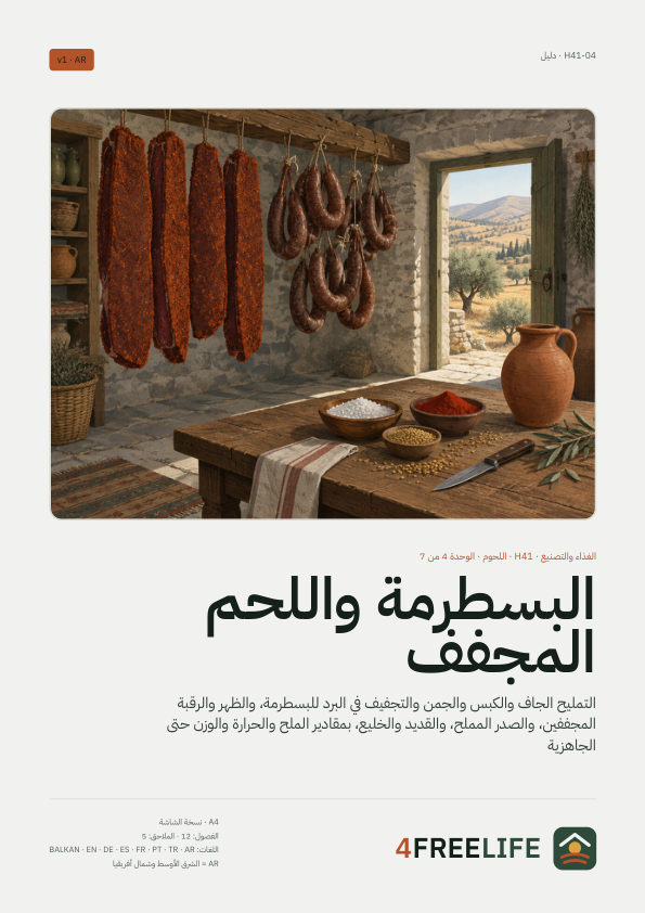 البسطرمة واللحم المجفف