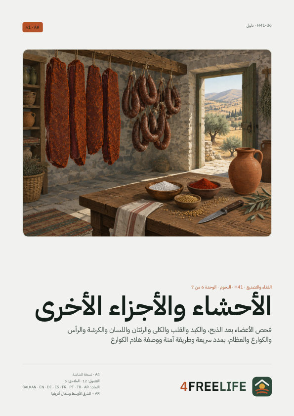 الأحشاء والأجزاء الأخرى