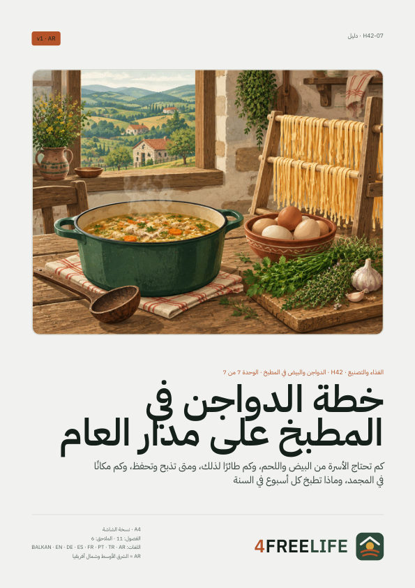 خطة الدواجن في المطبخ على مدار العام