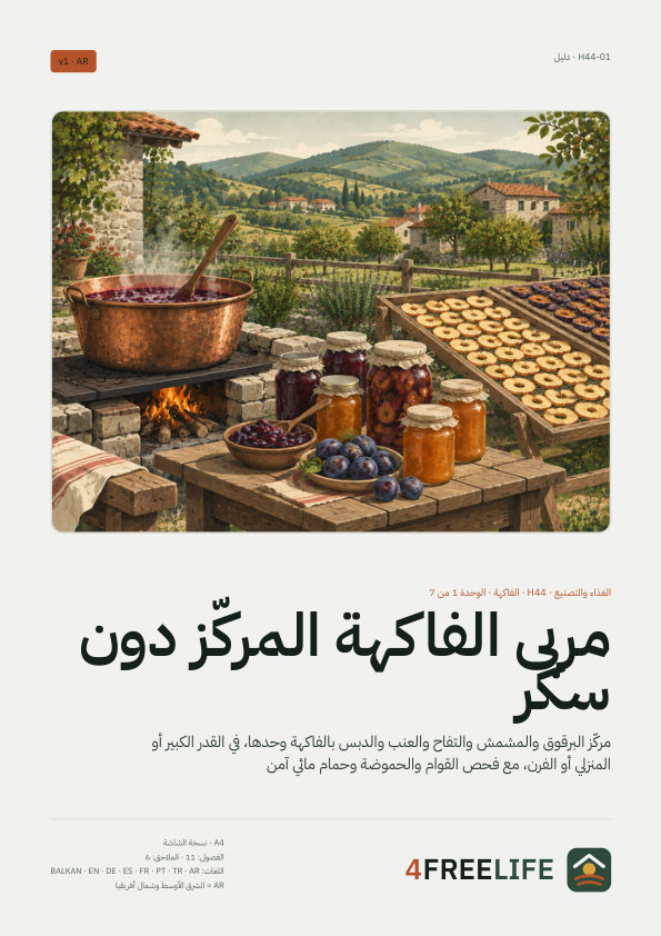 مربى الفاكهة المركّز دون سكر