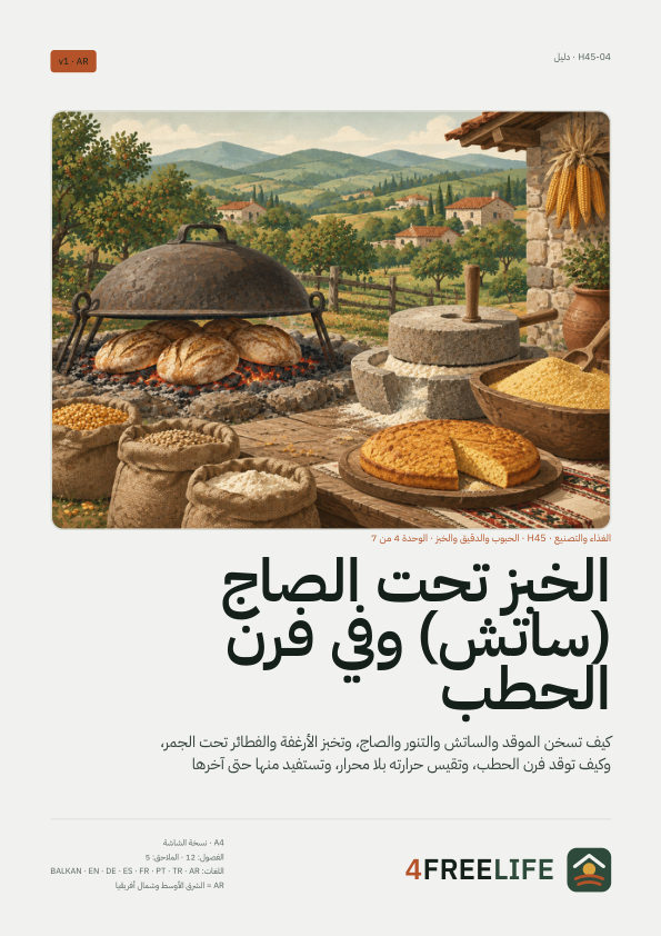 الخبز تحت الصاج (ساتش) وفي فرن الحطب