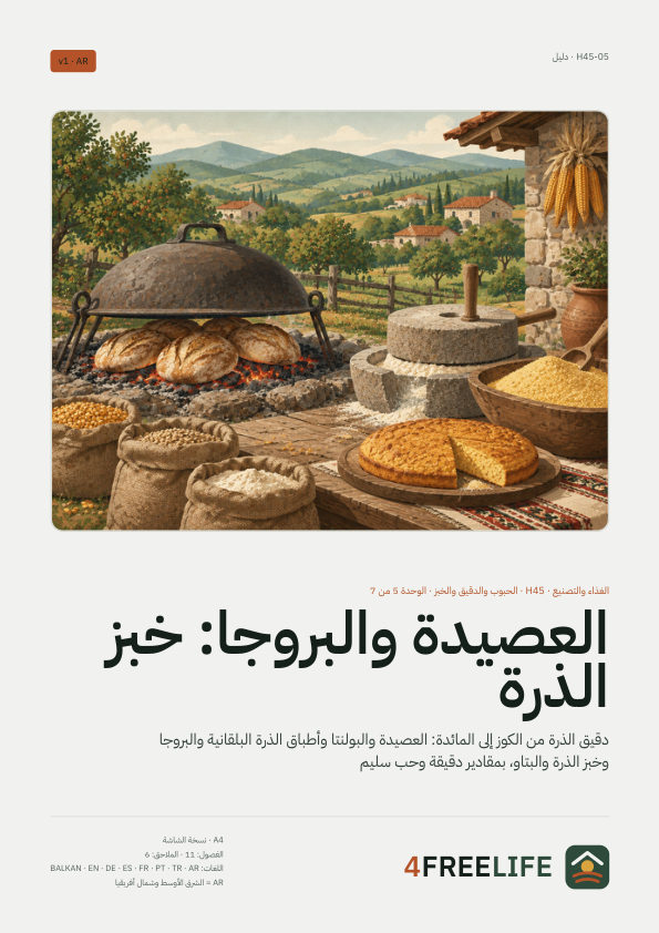 العصيدة والبروجا: خبز الذرة