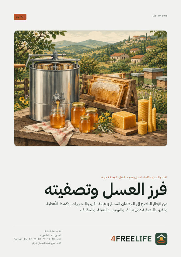 فرز العسل وتصفيته