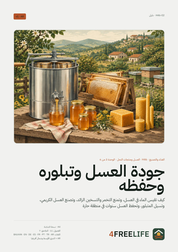 جودة العسل وتبلوره وحفظه