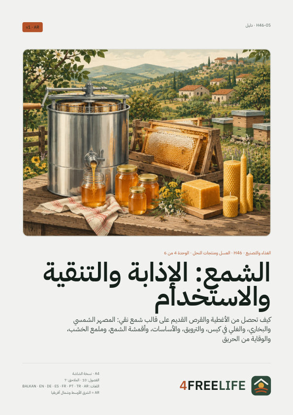 "الشمع: الإذابة والتنقية والاستخدام"