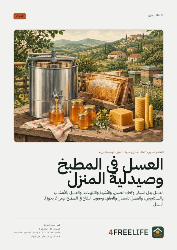 العسل في المطبخ وصيدلية المنزل